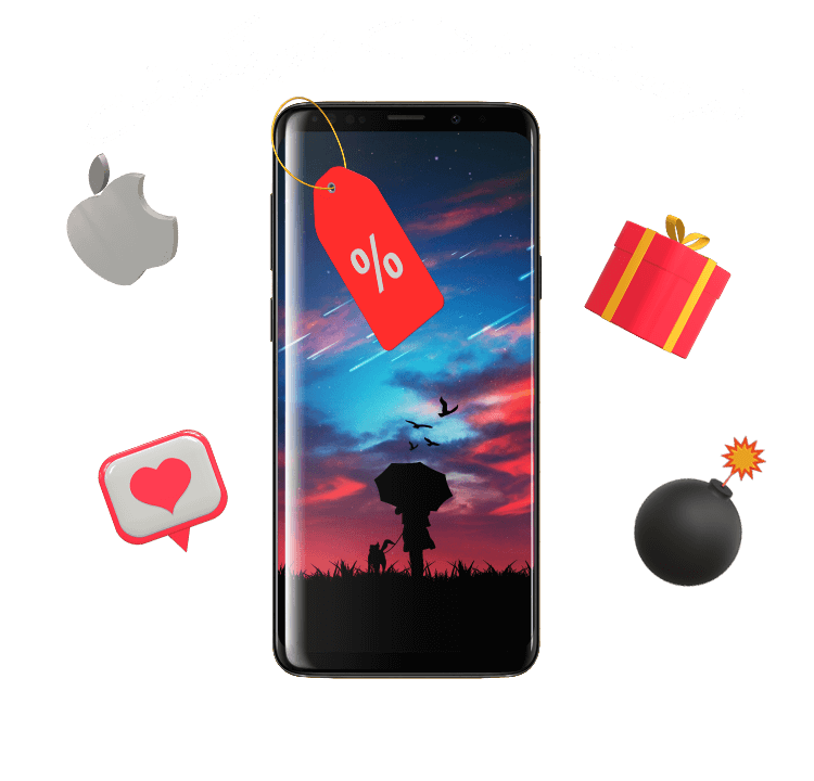 بنر تخفیفات شفاف (1) تخفیفات ویژه خرید موبایل و ممحصولات دیجیتال